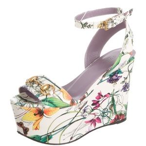Gucci Flora Wedge Sz 35